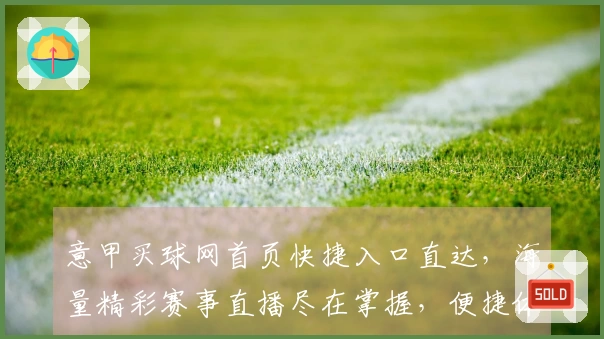 意甲买球网首页快捷入口直达，海量精彩赛事直播尽在掌握，便捷体验不容错过
